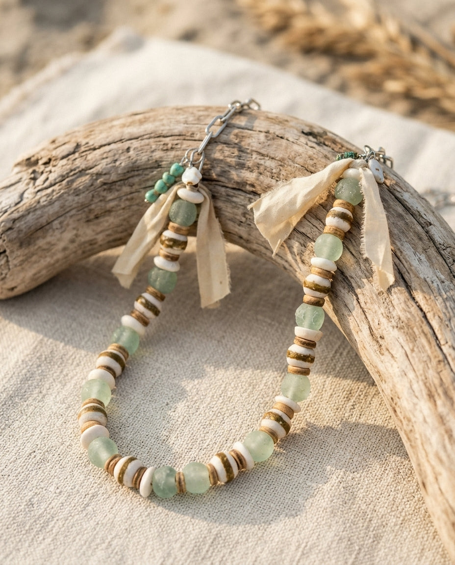 Statement Necklace — Coastal Lifestyle Display | Generated by Modelize
