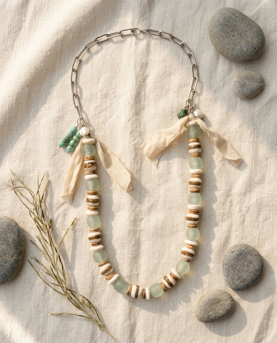Statement Necklace — Artistic Flat Lay | Generated by Modelize