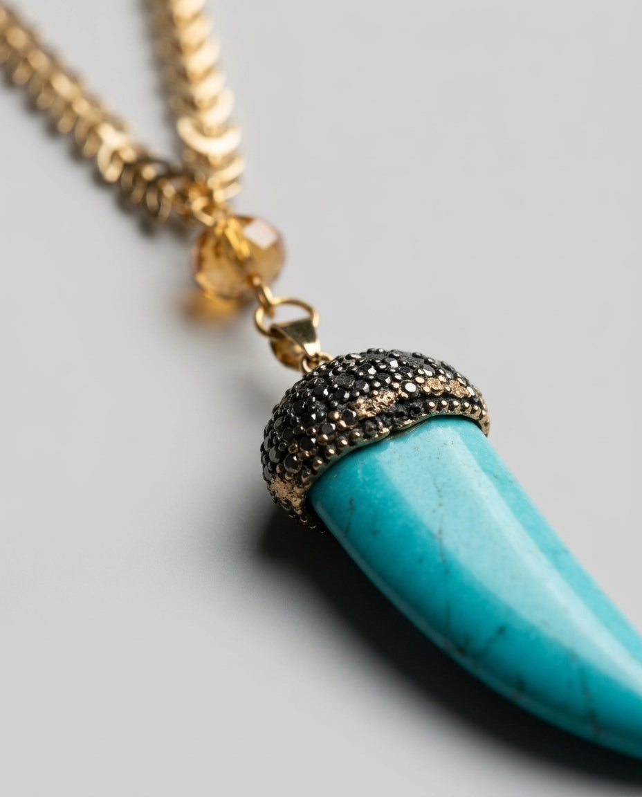 Pendant necklace — Macro Craftsmanship Detail | Generated by Modelize