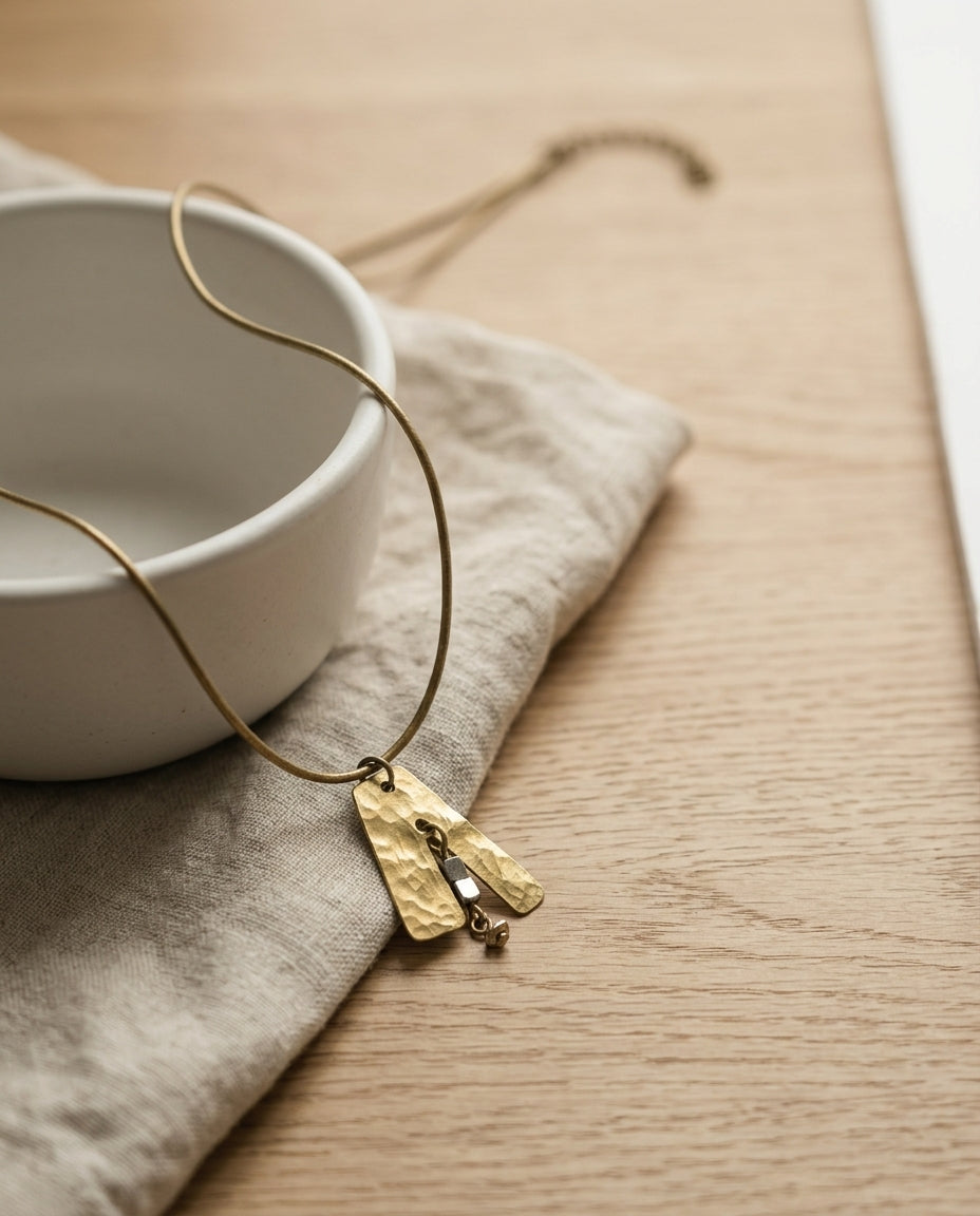 Artisan pendant necklace — Minimalist Lifestyle | Generated by Modelize