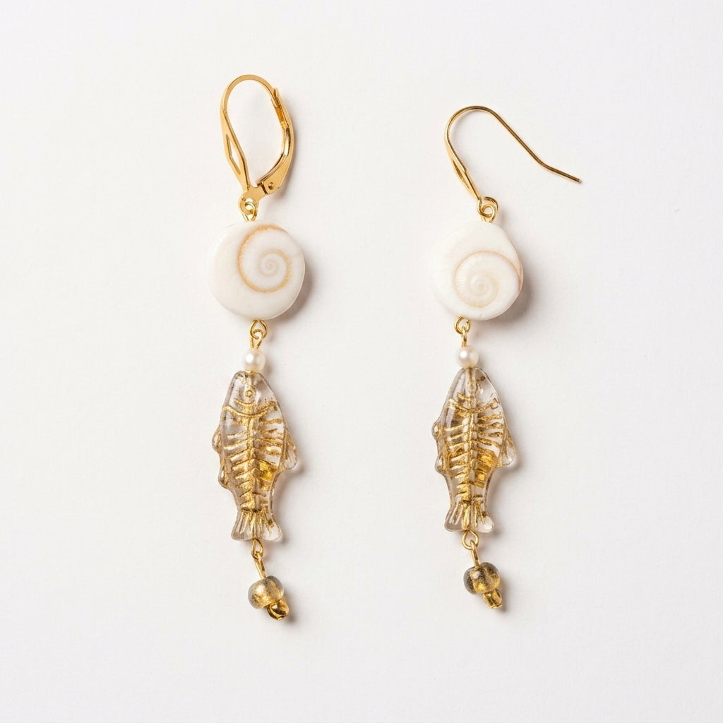 Dangle Earrings — Macro Texture Detail | Generated by Modelize