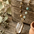 Pendant Rosary Necklace — Bohemian Lifestyle Arrangement | Generated by Modelize