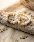 Stackable stretch bracelets — Organic Lifestyle Scene | Generated by Modelize