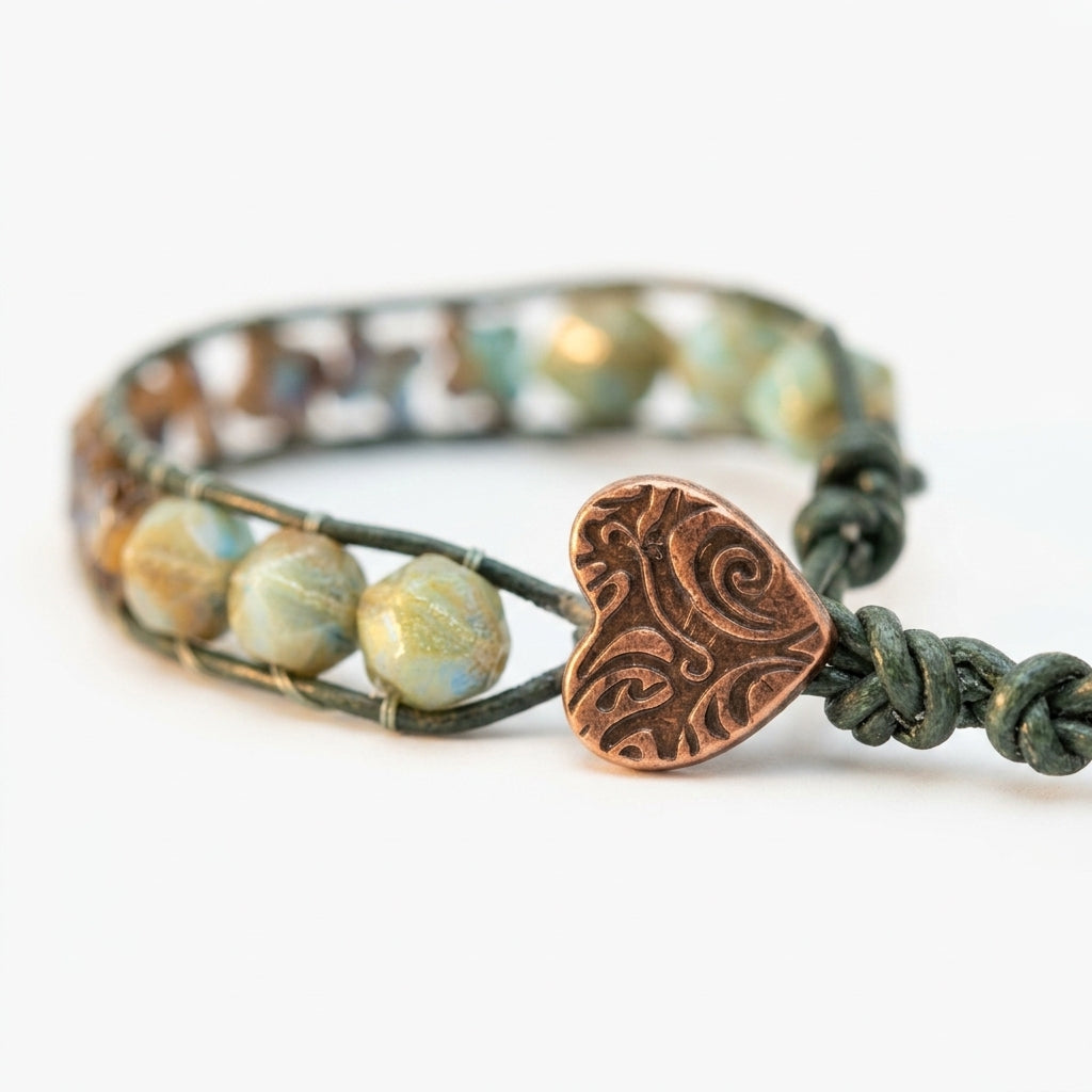 Leather wrap bracelet — Artisanal Detail | Generated by Modelize