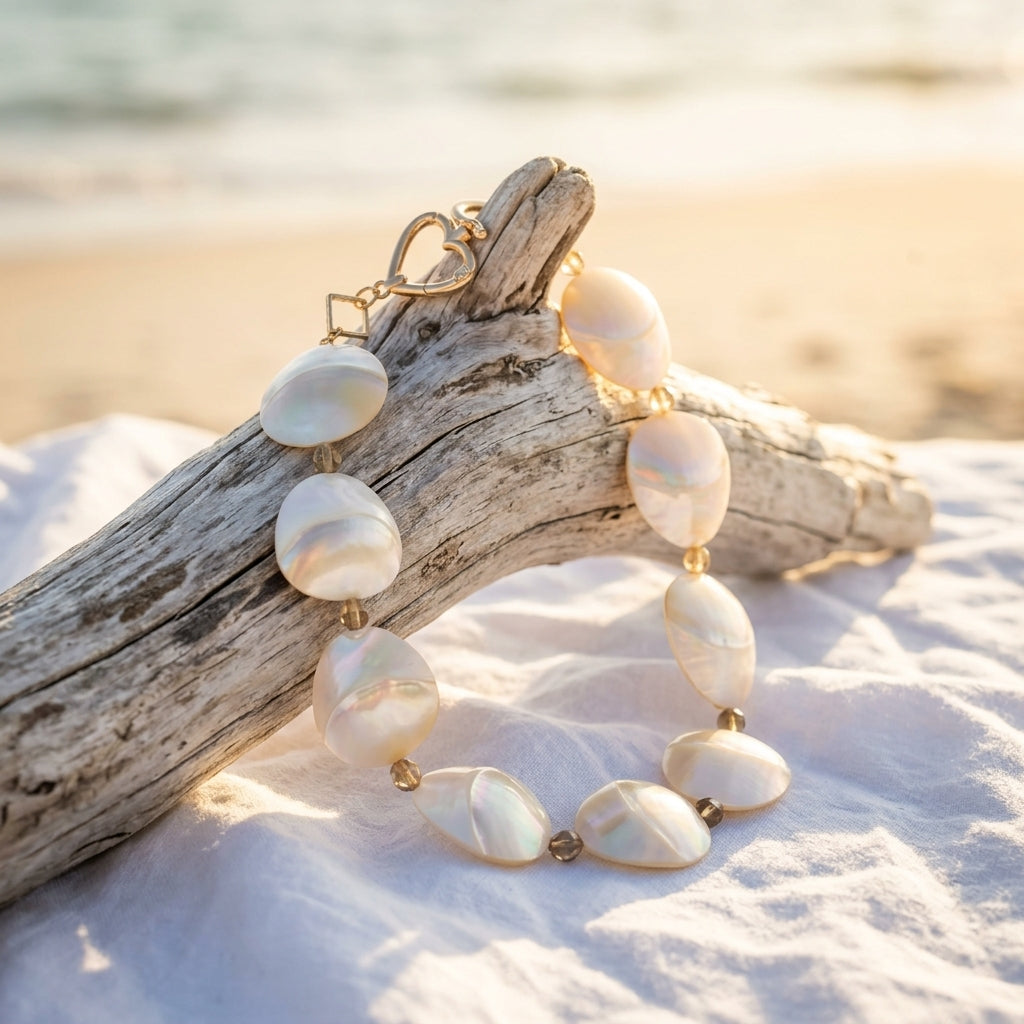 Statement Necklace — Seaside Lifestyle Scene | Generated by Modelize
