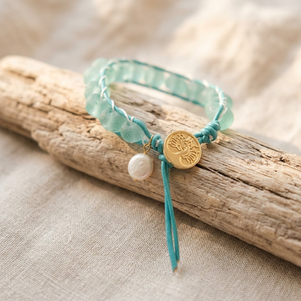 Ladder stitch anklet/bracelet — Lifestyle - Jewelry Styled | Generated by Modelize