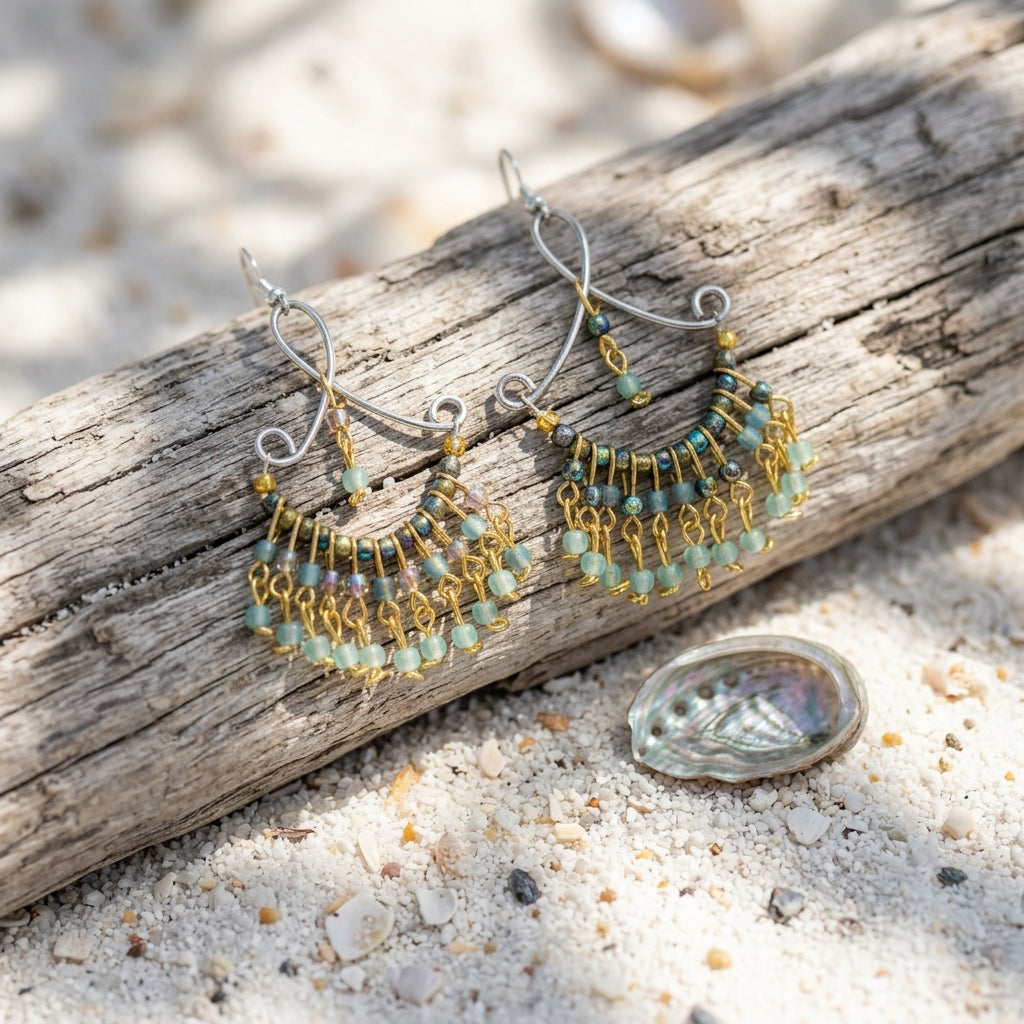 Chandelier Dangle Earrings — Coastal Lifestyle | Generated by Modelize