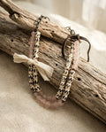 Multi-strand beaded necklace — Coastal Lifestyle Display | Generated by Modelize